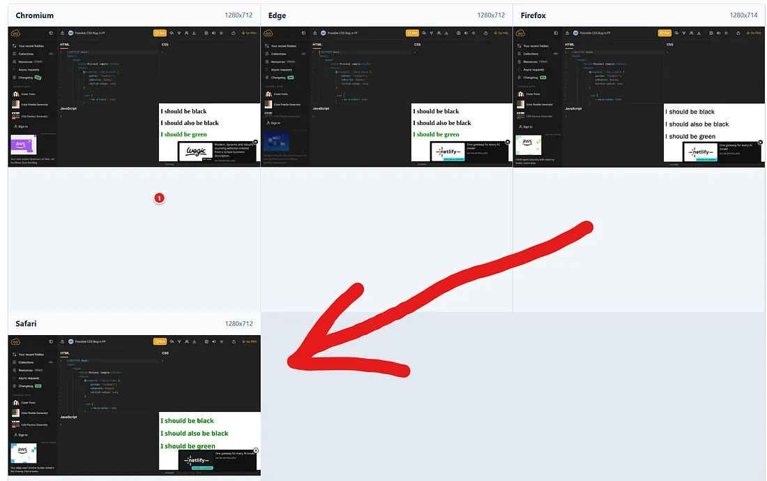 CSS Works in Chrome but Not Safari or Firefox? A Real Example and Fix